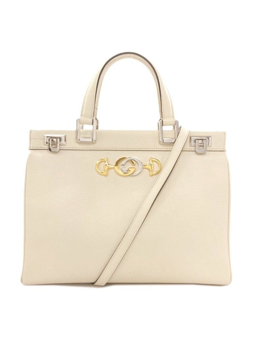 Gucci Zumi Medium Top Handle 2-Way Handbag Calfskin